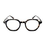 Armação Para óculos De Grau Feminina Masculina Acetato Hexagonal Tendencia Moda - VENEZA -TARTARUGA-