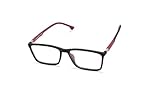 Armação Para Óculos Masculino Retangular Br 5915 Vermelho Preto 
