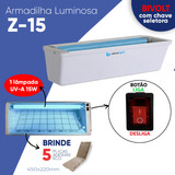Armadilha Luminosa Pega Mosca Mata Mosquito Insetos 5 Refis Tecnofly