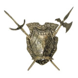 Armadura Medieval Bronze Parede Decoração Presentes Cor Dourado escuro