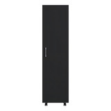 Armário 1 Porta Área De Serviço Porta Vassouras Cozinha Cor Preto