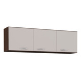 Armário Aéreo 3 Portas 120cm Branco Poquema