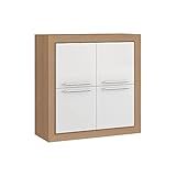 Armário Aéreo 4 Portas Ditália Aspen 80 Carv Branco Cd 212