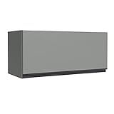 Armário Aéreo 80 Cm 1 Porta Basculante Cinza Nice Madesa
