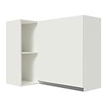 Armário Aéreo De Canto 100- Mdf Com Adega Branco Smart Madesa