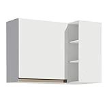 Armário Aéreo De Canto Madesa Reims 1 Porta E Adega Branco