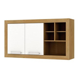Armário Aéreo Ditália Aspen 120 Nicho Carvalh br Cd 211 Cozy