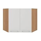 Armário Aéreo Ditália Aspen Canto Carv Branco Cd 214
