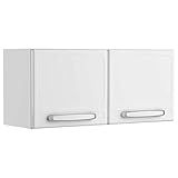 Armário Aéreo Evidence Aço 80cm 2 Portas 7004 Branco Bertolini