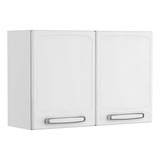 Armário Aéreo Para Cozinha 2 Portas 1 Prateleira Branco