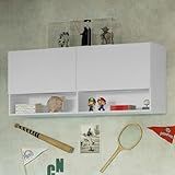 Armário Aéreo Para Quarto Com Nicho E Prateleira 120cm Branco Madesa