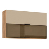 Armário Aéreo Viv Aluminum 2 Portas Basculantes 1 Com Vidro