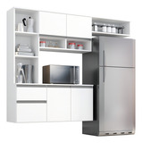 Armário Cozinha Compacta Balcão Multiuso Ajl Cor Branco