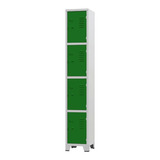 Armário De Aço Cinza Verde 4 Portas Pequenas Ultra Móveis