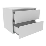 Armário De Banheiro 2 Gavetas Branco Bn3607 Tecno Mobili