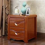 Armário De Cabeceira Estilo Antigo Mesa Lateral Unidade De Armazenamento Com 2 Gavetas Deslizantes Para Casa Sala De Estar Quarto Decoração Criado Mudo Begônia 43cm 
