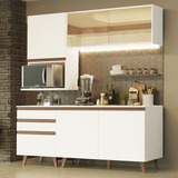 Armário De Cozinha Compacta 180cm Branco