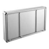 Armario Espelheira 3 Portas Perfil Aluminio