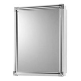 Armário Espelho Banheiro Moldura Aluminio 31x36cm   Astra