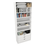 Armário Misto Gaveta Prateleira M26 100 Mdf Closet Roupeiro