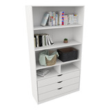 Armário Misto Prateleira Gaveta M16 100 Mdf closet Loja 