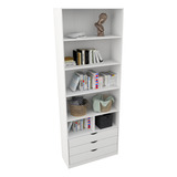 Armário Misto Prateleira Gaveta M34 100 Mdf closet Loja 