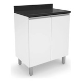 Armário Multioso Resistente Com 02 Portas E Pés Branco Gs Ac