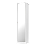 Armário Multiuso 1 Porta 4 Prateleiras Reflex Ii D02 Branco