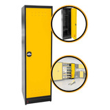 Armário Multiuso Simples 1 Porta Modular Oficina Aço Carbono