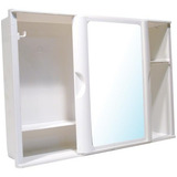 Armário P Banheiro Branco Deslizante 41x28cm A21 Espelho