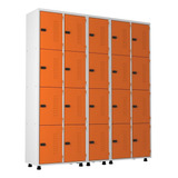 Armário Roupeiro Aço 20 Portas Academia Guarda Volume Trinco