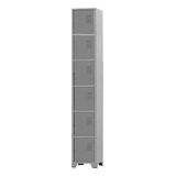 Armário Roupeiro De Aço 6 Portas Vestiário Academia Lockers
