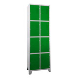 Armario Roupeiro De Aço 8 Portas Academia Verde Chapa 26