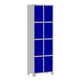 Armário Roupeiro De Aço 8 Portas Pequenas Azul P Vestiário