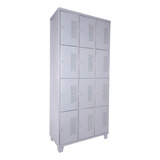Armário Roupeiro De Aço Vestiário Academia 12 Portas Locker