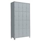 Armário Roupeiro De Aço Vestiário Academia 16 Portas Locker