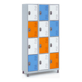 Armário12 Portas Roupeiro Aço Vestiário Academia Locke