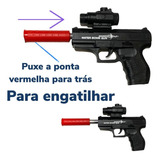 Arma Atira Bolinha e dardos kongpow shotzone BRT - 2185 Brinquedo Infantil