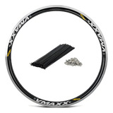 Aro 26 Vzan Vmaxx Sl Dh Freio V brake 36 Furos 36f Com Raios Cor Preto