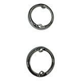 Aro Cromado Pisca Dianteiro F75 Rural Jeep Willys Lente 60mm