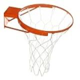 Aro De Basquete Cesta Tamanho Oficial Basquete Aço Carbono 45cm Com Rede Chuá E Presilhas