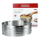 Aro Fatiador Cortador Para Bolo Ajustável Aço Inox Redondo