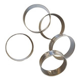 Aro Inox Modelador Hambúrguer 11x3 Cm Kit 10 Peças