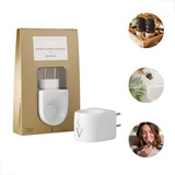 Aromatizador Difusor Elétrico Via Aroma Porcelana Cor Branco