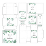 Arquivo Digital Kit Toalete Verde Folhagem Editável