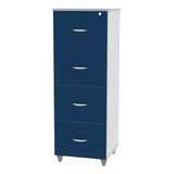 Arquivo P Pasta Suspensa C 4 Gavetas Chave Nylon