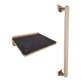 Arranhador 2 Metros Gato Parede Vertical Prateleira 35x25