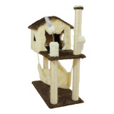 Arranhador Brinquedo Casa Rede Gato Sisal Interativo Toca