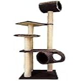 Arranhador Gato Brinquedo Bolinha Castelo Marrom 