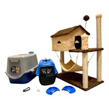Arranhador Gato Kit Completo Wc Luxo